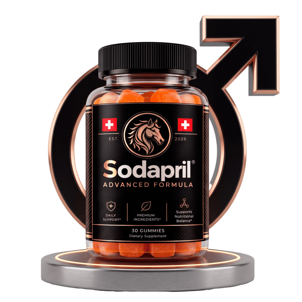 Sodapril Gummies Advanced Formula bottle, 30 gummies